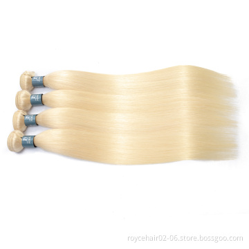 10A Virgin Raw Brazilian Mink 613 Blonde Hair Bundles, Cambodian Cuticle Aligned Human Hair 613 Straight Weave